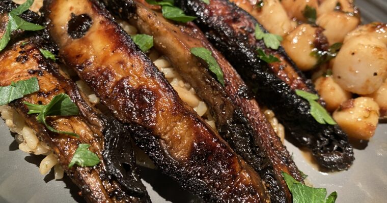 Pan Seared Portobello Mushrooms