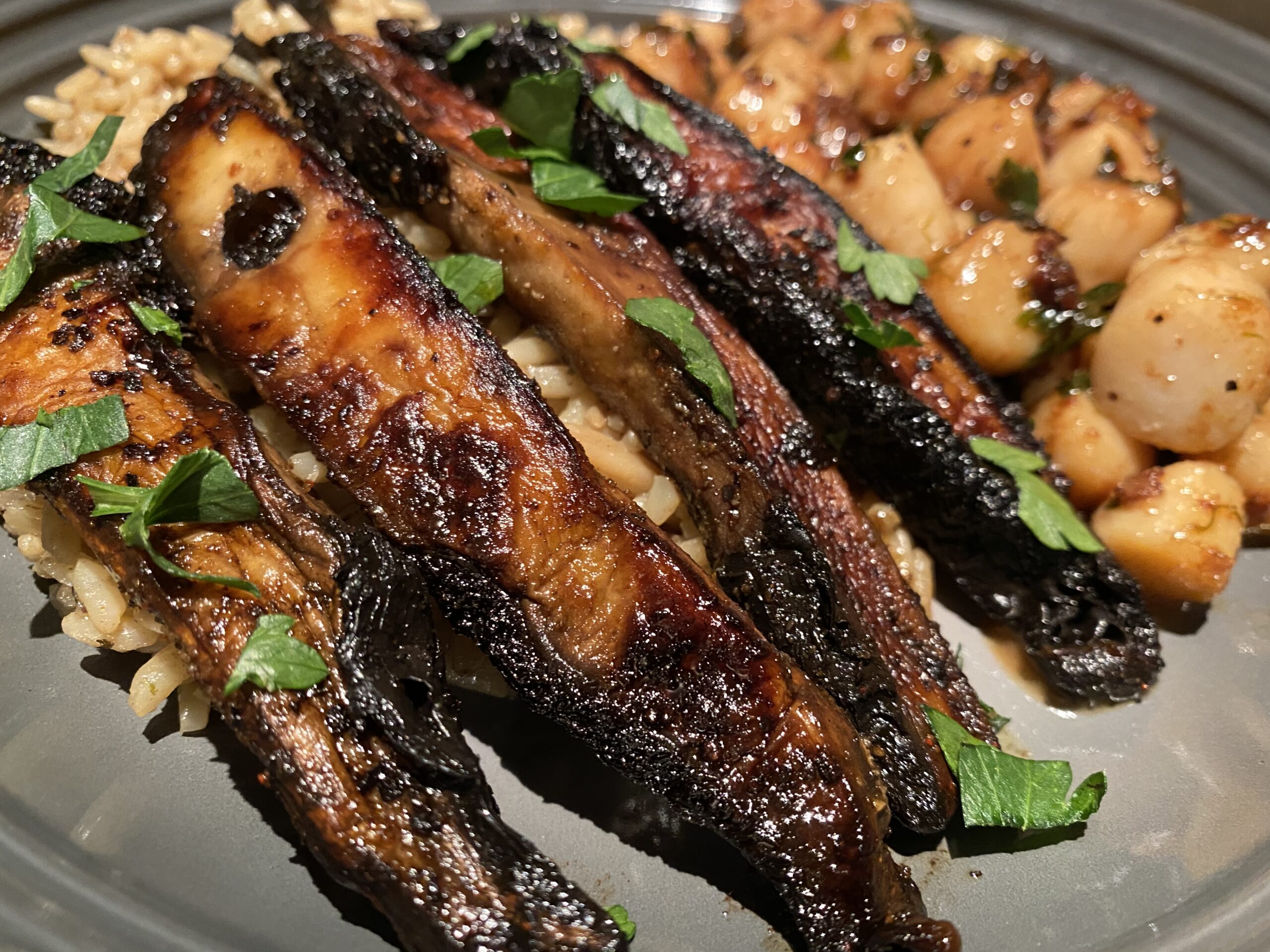 Pan Seared Portobello Mushrooms