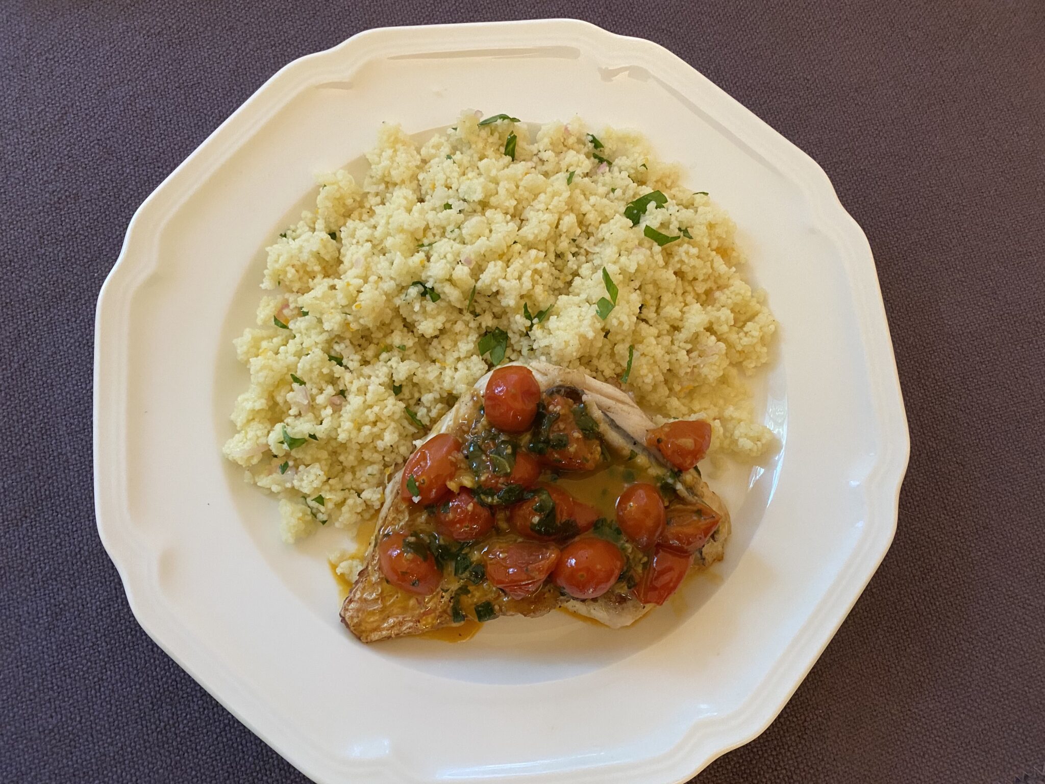 Pan Seared Red Snapper with Cherry Tomatoes – Lisa Cooks With Love