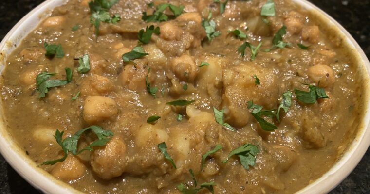 Trinidad Curry Chickpeas (Channa) & Potato (Aloo)